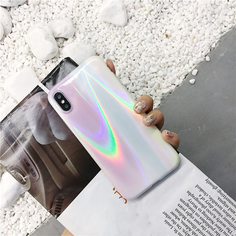 Aurora laser marble Case