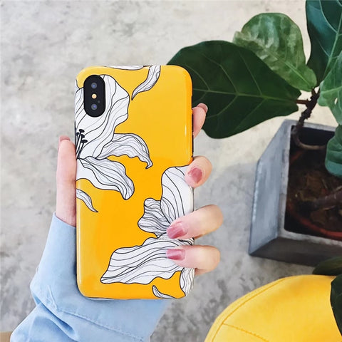 Petals painted floral phone Cases