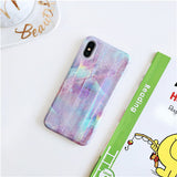 Aurora laser marble Case