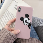 Cartoon Mickey Minnie soft silicone case