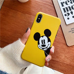 Cartoon Mickey Minnie soft silicone case