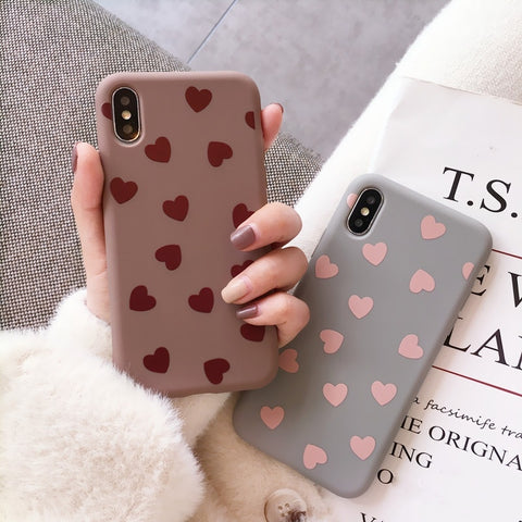 ins Love heart phone cases